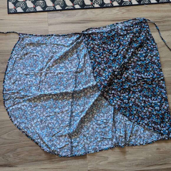 Wild Fable Floral Wrap Skirt, M - Picture 5 of 6